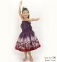 Hula Keiki Set-Up with Plumeria & Monstera Print / Luxury Collection / Purple / Jp217pu