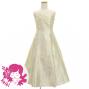 Hula Kids One Shoulder Dress with Hawaiian Leaf / Luxury Collection / Beige / Jp221be