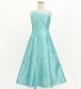 Hula Kids One Shoulder Dress with Hawaiian Leaf / Luxury Collection / Light Blue / Jp221lbl