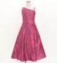 Hula Kids One Shoulder Dress with Hawaiian Leaf / Luxury Collection / Wine / Jp221wi