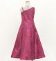 Hula Kids One Shoulder Dress with Hawaiian Leaf / Luxury Collection / Wine / Jp221wi