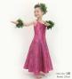 Hula Kids One Shoulder Dress with Hawaiian Leaf / Luxury Collection / Wine / Jp221wi