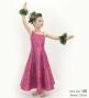 Hula Kids One Shoulder Dress with Hawaiian Leaf / Luxury Collection / Wine / Jp221wi