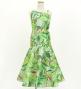 Hula Kids One Shoulder Dress with Leaf / Luxury Collection / Yellow Green / Jp222yegr