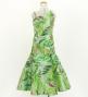 Hula Kids One Shoulder Dress with Leaf / Luxury Collection / Yellow Green / Jp222yegr