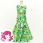 Hula Kids One Shoulder Dress with Leaf / Luxury Collection / Yellow Green / Jp222yegr