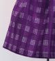 Hula Kids Shantung Pa'u Skirt with Palaka Check Print / Luxury Collection /Deep Purpel / Jp223dpu