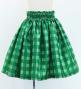 Hula Kids Shantung Pa'u Skirt with Palaka Check Print / Luxury Collection /Green / Jp223gr