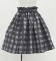 Hula Kids Shantung Pa'u Skirt with Palaka Check Print / Luxury Collection /Gray / Jp223gy