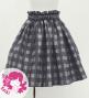 Hula Kids Shantung Pa'u Skirt with Palaka Check Print / Luxury Collection / Gray / Jp223gy