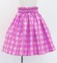 Hula Kids Shantung Pa'u Skirt with Palaka Check Print / Luxury Collection /Lilac / Jp223li