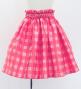 Hula Kids Shantung Pa'u Skirt with Palaka Check Print / Luxury Collection /Pink / Jp223pi