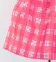 Hula Kids Shantung Pa'u Skirt with Palaka Check Print / Luxury Collection /Pink / Jp223pi