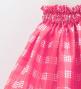 Hula Kids Shantung Pa'u Skirt with Palaka Check Print / Luxury Collection /Pink / Jp223pi