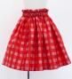 Hula Kids Shantung Pa'u Skirt with Palaka Check Print / Luxury Collection /Red / Jp223rd