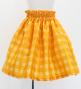 Hula Kids Shantung Pa'u Skirt with Palaka Check Print / Luxury Collection /Yellow / Jp223ye