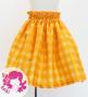 Hula Kids Shantung Pa'u Skirt with Palaka Check Print / Luxury Collection / Yellow / Jp223ye