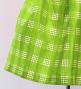 Hula Kids Shantung Pa'u Skirt with Palaka Check Print / Luxury Collection /Yellow Green / Jp223yegr