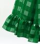 Hula Kids Long Frill Shantung Circular Skirt with Palaka Check Print / Green / Jp224gr