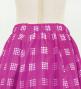 Hula Kids Long Frill Shantung Circular Skirt with Palaka Check Print / Purple / Jp224pu