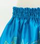 Hula Kids Shantung Pa'u Skirt with Hawaiian Leaf Print / Luxury Collection / Blue / Jp225bl