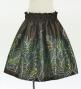 Hula Kids Shantung Pa'u Skirt with Hawaiian Leaf Print / Luxury Collection / Brown / Jp225br