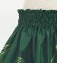 Hula Kids Shantung Pa'u Skirt with Hawaiian Leaf Print / Luxury Collection / Green / Jp225gr