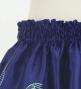 Hula Kids Shantung Pa'u Skirt with Hawaiian Leaf Print / Luxury Collection / Navy / Jp225nv