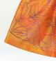 Hula Kids Shantung Pa'u Skirt with Hawaiian Leaf Print / Luxury Collection / Orange / Jp225or