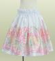 Hula Kids Shantung Pa'u Skirt with Hawaiian Leaf Print / Luxury Collection / White / Jp225wh