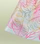 Hula Kids Shantung Pa'u Skirt with Hawaiian Leaf Print / Luxury Collection / White / Jp225wh