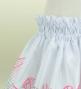 Hula Kids Shantung Pa'u Skirt with Hawaiian Leaf Print / Luxury Collection / White / Jp225wh