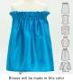 Hula Keiki Set-Up with Hawaiian Leaf Print / Luxury Collection / Blue / Jp226bl