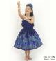 Hula Keiki Set-Up with Hawaiian Leaf Print / Luxury Collection / Navy / Jp226nv