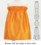 Hula Keiki Set-Up with Hawaiian Leaf Print / Luxury Collection / Orange / Jp226or