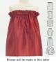 Hula Keiki Set-Up with Hawaiian Leaf Print / Luxury Collection / Red / Jp226rd