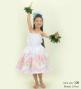 Hula Keiki Set-Up with Hawaiian Leaf Print / Luxury Collection / White / Jp226wh