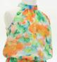 Hula Kids Koshibo Long Dress with Hawaiian Flower Print / Luxury Collection / Jp229-2