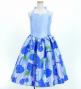 Hula Kids Shantung Dress with Lokelani Print / Luxury Collection / Blue / Jp66bl