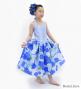 Hula Kids Shantung Dress with Lokelani Print / Luxury Collection / Blue / Jp66bl