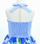 Hula Kids Shantung Dress with Lokelani Print / Luxury Collection / Blue / Jp66bl