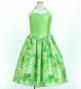 Hula Kids Shantung Dress with Lokelani Print / Luxury Collection / Green / Jp66gr