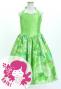 Hula Kids Shantung Dress with Lokelani Print / Luxury Collection / Green / Jp66gr