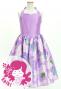 Hula Kids Shantung Dress with Lokelani Print / Luxury Collection / Lavender / Jp66lv