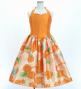 Hula Kids Shantung Dress with Lokelani Print / Luxury Collection / Orange / Jp66or