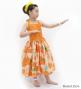 Hula Kids Shantung Dress with Lokelani Print / Luxury Collection / Orange / Jp66or