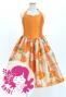 Hula Kids Shantung Dress with Lokelani Print / Luxury Collection / Orange / Jp66or