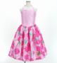 Hula Kids Shantung Dress with Lokelani Print / Luxury Collection /Pink / Jp66pi