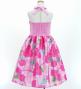 Hula Kids Shantung Dress with Lokelani Print / Luxury Collection /Pink / Jp66pi