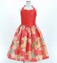 Hula Kids Shantung Dress with Lokelani Print / Luxury Collection / Red / Jp66rd